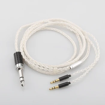 Audiocrast anglies pluošto 6.35 mm Ausinių Atnaujintas kabelis T1 T5P T1MK2 D7100 Z7 D7200 EDX V2