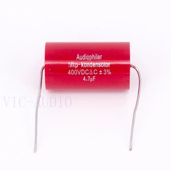 Audiophiler Kondensatorius Mkp 4.7 uf 400V DC 3% HIFI Karščiavimas Electrodeless Kondensatorius Audio Kondensatorių, Sankabos Dažnio Dalijimo 4.7 uf