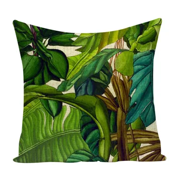 Augalų atogrąžų dekoro pagalvėlių, Lino dekoratyvinės pagalvės Dropshipping pagalvėlė padengti papūga pagalvėlės namų dekoro pagalvę padengti
