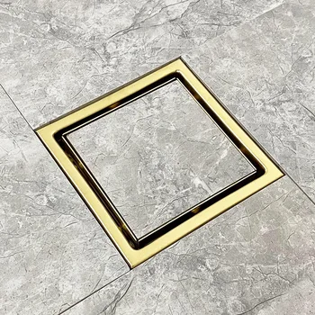 Aukso grindų drenažo aukštos kokybės aukso nerūdijančio plieno dušo drainer Vonios kambarys drenažo-110*110 150*150 300*110 600*68 800*68mm