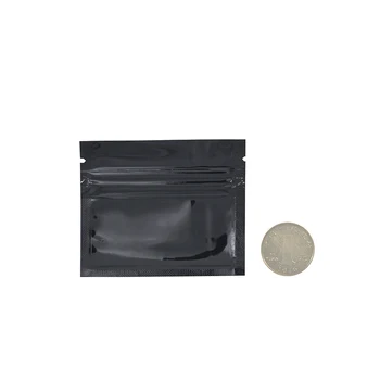 Aukštos klasės juoda aluminized ziplock bag black ištemptas kaulų maišas, maiše arbatos maišelis pakuotė, įvairenybės bag100pcs