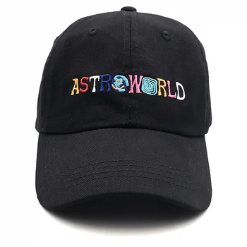 Aukštos Kokybės Medvilnės Scott Travis naujausią albumą Astroworld Snapback Cap Beisbolo Kepurė Vyrams, Moterims, Hip-Hop Tėtis Skrybėlę Kaulų Garros