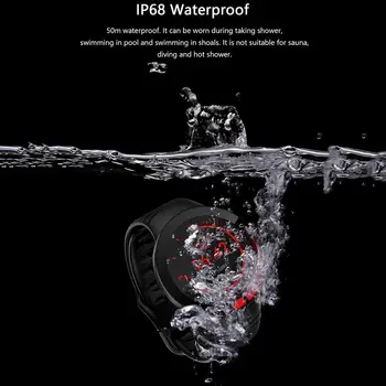 Aukštos Kokybės Smart Žiūrėti IP68 Vandeniui Sporto Pedometer 