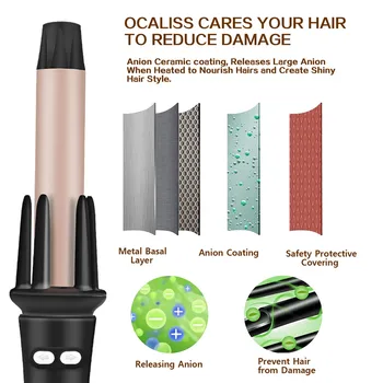 Automatinis garbanoti geležies keramikos hair curler curl geležies hair curler stilius įrankiai įrankis curler automatischer hair curler priemonė plaukų