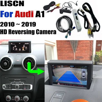 Automobilio galinio vaizdo kamera Audi A1 8X 2010 ~ 2019 atsarginės Fotoaparato Sąsaja Pradinį Ekraną atnaujinti Dekoderis Atbulinės eigos kamera DVR