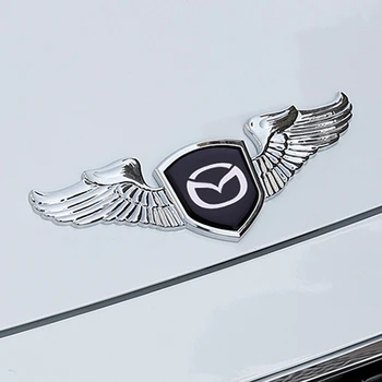 Automobilio Lipdukas Auto Hood 3D Emblema, Skirta Mazda 2 3 5 6 Axela Atenza Protege Greitis CX5 CX7 RX7 MX3 Priekiniai Ženklelis Decal Apdaila