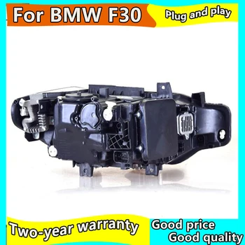 Automobilio stilius BMW 3 series F30 F35 Žibintai 2013-M. Dvigubo Spindulio Objektyvas Projektorius Visi LED priekiniai Žibintai Led DRL posūkių žibintas