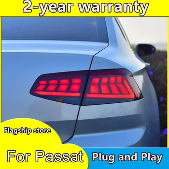 Automobilio Stilius Uodegos šviesos Atveju VW Passat B6 Žibintai 2017-2019 Passat B6 užpakalinis žibintas LED Uodega Lempos šviesos DIODŲ apšvietimas