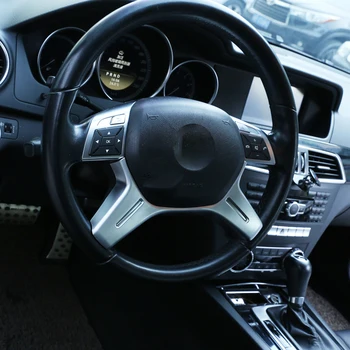 Automobilių Aksesuarų, Interjero Vairo Apdaila Mercedes Benz C Class W204 C180 C200 2011-2013 Apdaila Plastikinių 