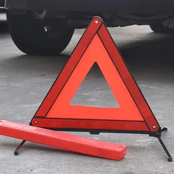 Automobilių Atspindinčiu Trikampiu Trikojo Pagalbos Įspėjamasis Ženklas, Transporto Priemonės Sustojimo Ženklas Naktį Eismo Saugos Įspėjimas Trikojo Atspindintis Priedai