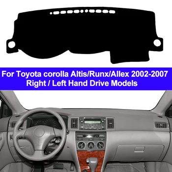 Automobilių Automatinis prietaisų Skydelio Dangtelį Dashmat Trinkelėmis Kilimų Brūkšnys Kilimėlis, Pagalvėlė Toyota corolla Altis Runx Allex 2002 2003 2004 2005 2006 2007