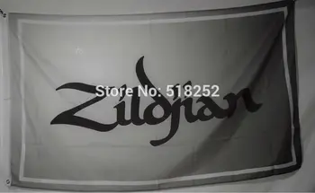 Avedis Zildjian Muzikos Instrumentai Cimbolai Vėliavos 3x5 FT 150X90CM Reklama 100D Poliesteris Žalvario Grommets Reklamos, Nemokamas Pristatymas