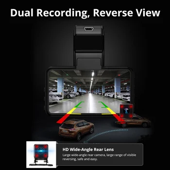 AZDOME M17 FHD1080P Brūkšnys Cam Naktinio Matymo ADAS Automobilių DVR WiFi Dashcam Dual Lens Car Camera 24H Stovėjimo Stebėti Automobilio Vaizdo įrašymas