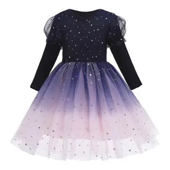 Baby Vaikų Girl Dress Žvaigždžių Blizgučiais 2020 Vaikai Ceremonijos Šalies Suknelės Princesė Vestuvių Suknelė Baby Girl Suknelės Mergaitėms