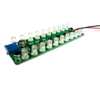 Balso kontrolė Garso VU Meter LED lygio indikatorius ritmą Analizatorius MP3 galios Stiprintuvo spektro 