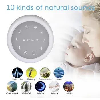 Baltas Triukšmas, Mašinos USB Įkrovimo Laikas Išjungti Miegoti, Automatinis Garso Mašina Su Wram Baltą Šviesą Kūdikis Miega Poilsis