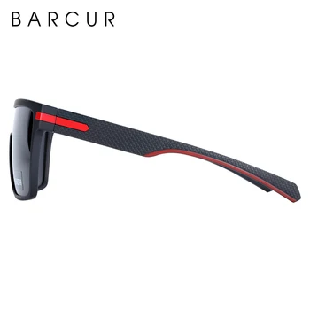 BARCUR Negabaritinių Poliarizuoti Akiniai nuo saulės Vyrams Aikštėje Saulės akiniai Vairavimo Googles gafas oculos de sol