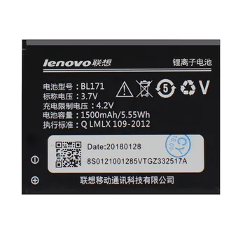 Baterija Lenovo A319 A60 A500 A65 A390 A368 A390T A356 A370E A376 1500mAh BL171 Originalus, Aukštos Kokybės Telefonas Bateria