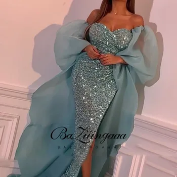 BAZIIINGAAA Prabanga 2020 M. Šalies Elegantiškas Moteris, Vakare Gown Plius Dydis Slim Išspausdintas Ilgas vakarines Sukneles Tinka Formalaus Šalys