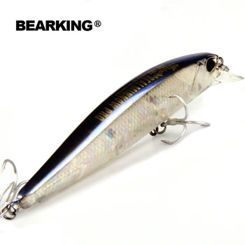 Bearking Bk17-100SP sustabdyti Žvejybos Masalas 1PC 100mm 15g Plastiko Sunku Žvejybos Masalas Wobblers Ilgai Liejimo Jaukai su Sandariklio