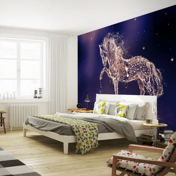 Beibehang Užsakymą 3D Foto Tapetai Arklių Didelių Sienų Dažymas tapetų Kambarį, Miegamąjį, TV Foną, Sienų Tapetai