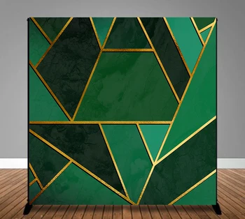 BEIPOTO Anotacija plakatas su aukso linijų ir žalios geometrinis modelis fone fotografijos backdrops photo booth rekvizitai B-864