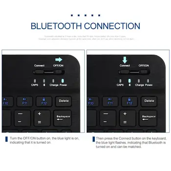 Belaidė Klaviatūra Slim Bluetooth3.0 Nešiojamas Mini Klaviatūra, Skirta 