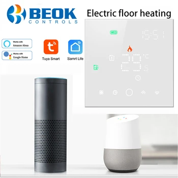 Beok Tuya Smart Gyvenimo Wifi Termostatai, Elektriniai Grindų Šildymo Namo Temperatūros Reguliatorius Darbui su Alexa 