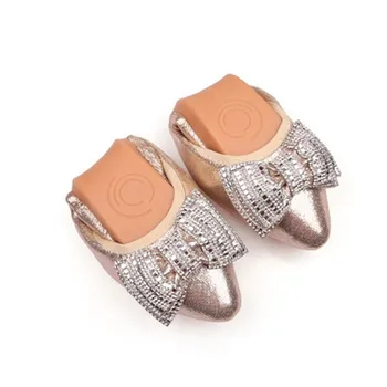 BEYARNE Moterų Šokių butai pažymėjo tne su crystal bow-mazgas kratinys mikropluošto batų kvėpuojantis juodasis auksas, sidabras plius dydis