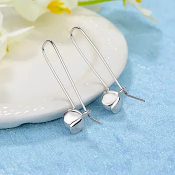 BIJOX ISTORIJA madinga 925 sterlingas sidabro auskarai su natūralių gėlavandenių perlų lašas auskarai moterų vestuves pokylių dovana