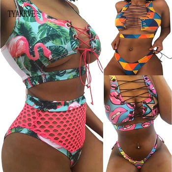 Bikini 2021 Push Up Kamšalu Femme, Maudymosi Kostiumą, Leopardas Spausdinti maudymosi kostiumėlį Brazilijos Thong maudymosi Kostiumėliai Moterims Maillot De Bain XL