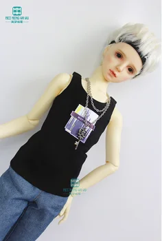 BJD reikmenys 60cm 1/3 BJD Doll mados laukinių liemenė juoda, balta, pilka