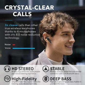 Bluetooth 5.0 Belaidės Ausinės Su Mic Įkrovimo Lauke Stereo Sporto Ausinių ausų Vandeniui Ausinių Ausinės, Skirtos išmaniųjų Telefonų