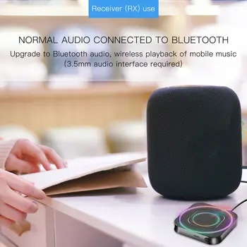 Bluetooth 5.0 Garso Imtuvas, Siųstuvas, AUX RCA 3.5 3.5 MM jungtis, USB Stereo Muzikos Bevielio Adapteriai Dongle Automobilių TV PC Garsiakalbis