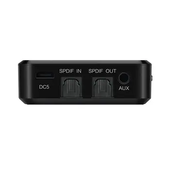 Bluetooth 5.0 Siųstuvas, Imtuvas, Belaidis Audio Adapter 3.5 mm AUX/SPDIF TV PC