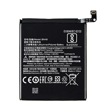 BM42 BM45 BM46 BN31 BN41 BN43 BN45 BN48 BN4A BN46 Baterija Xiaomi Redmi Pastaba 2 3 4 4 5 5A 6 7 8 8T Pro Redmi Note3 Note5A