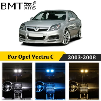 BMTxms 11Pcs Automobilį, LED Interjero Šviesos Kupolas Rinkinys Canbus Už Vauxhall Opel Vectra C GTS Sedanas Turto 2003-2008 Auto Priedai