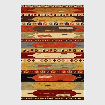 Bohemijos Indijos stiliaus Spalvos kilimėlis geometrijos kiliminė danga miegamajame prabangus kilimas kambarį grindų kilimėlis pagamintas vonios durų kilimėlis
