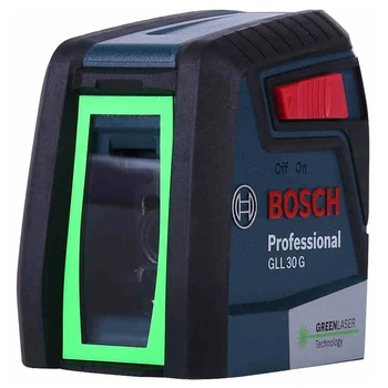 Bosch GLL30G Lazerio Lygis, Aukšto Tikslumo Žalia Šviesa Dviejų Linija Horizontali Ir Vertikali Lazerio Lygio Šviesos Įrankis