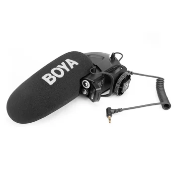 BOYA BY-BM3031 Shot gun Mikrofonas Super Cardioid Kondensatoriaus Studio Video Interviu Mic, skirtas 