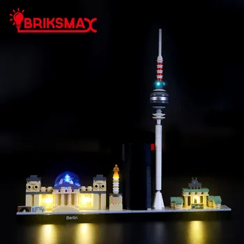 BriksMax Led lemputės Komplektą Už 21027 Architektūra, Berlyno TV Bokštas , (NE Apima Modelis)