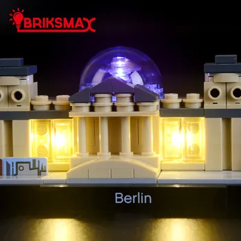 BriksMax Led lemputės Komplektą Už 21027 Architektūra, Berlyno TV Bokštas , (NE Apima Modelis)