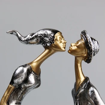Bučinys Montavimo Pora Miniatiūros Širdies Formos Elegantiškas Figūrėlės Dervos Miniatiūros Vestuvių Europos Šeimos Namų Puošybos Amatus