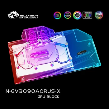 Bykski GPU Vandens Blokas GIGABYTE Geforce RTX 3090 AORUS 24G ,3080, 10G, Su tvirtinimo Plokštelė Watercooler ,N-GV3090AORUS-X