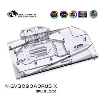 Bykski GPU Vandens Blokas GIGABYTE Geforce RTX 3090 AORUS 24G ,3080, 10G, Su tvirtinimo Plokštelė Watercooler ,N-GV3090AORUS-X
