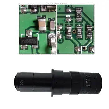 C-mount Objektyvas 120X 180X 300X Zoom X 0.7-4.5 X Didinimo USB Pramonės Mikroskopą