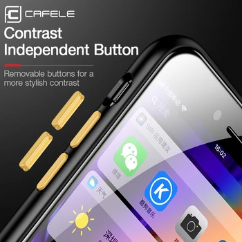 CAFELE 2020 naujausias spalva avarija atveju iphone 7 8 plius silicio+PC permatomas atveju iphone 7 8 plius