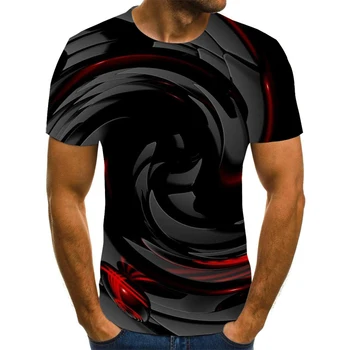 Camiseta tridimensional išmaišykite para hombre, camiseta estampada 3D de verano con cuello redondo, camiseta Atsitiktinis divertida diaria