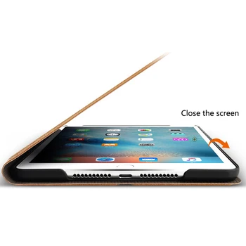 Case For iPad 1 Oro/Oro 2/2017/2018 Naujas Tablet Stand PU Odos Magnetas Smart Cover 