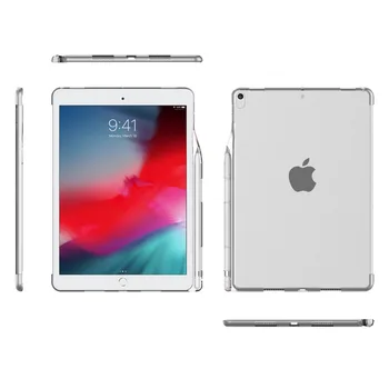 Case for iPad 10.2 2019 2020 Minkštos TPU Galinį Dangtelį su Pieštukas Turėtojas iPad 8 7 Gen Suderinama su Smart Keyboard